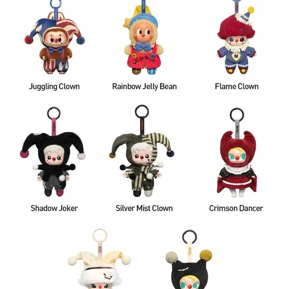 Popmart 2 Dolls and 2 NIB Why So Serious? Pendants, Rainbow Jellybean & Lumino - Picture 5 of 6